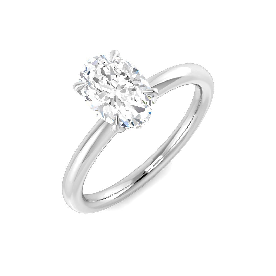 Engagement Lab-Grown Diamond Ring 1.12ct – SR3783A – 18k White Gold