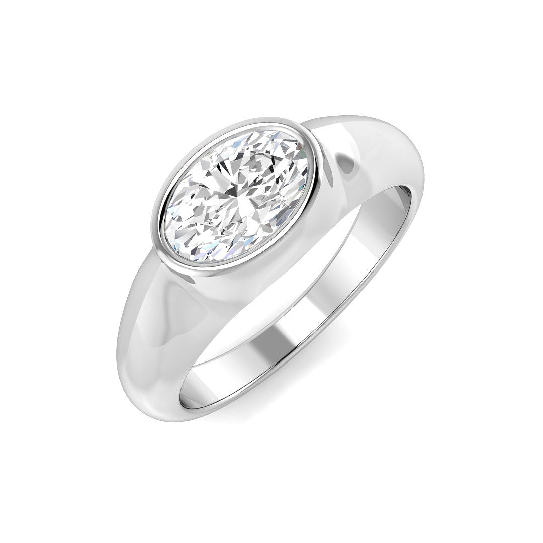 Engagement Lab-Grown Diamond Ring 1.0ct – SR5179 – 18k White Gold