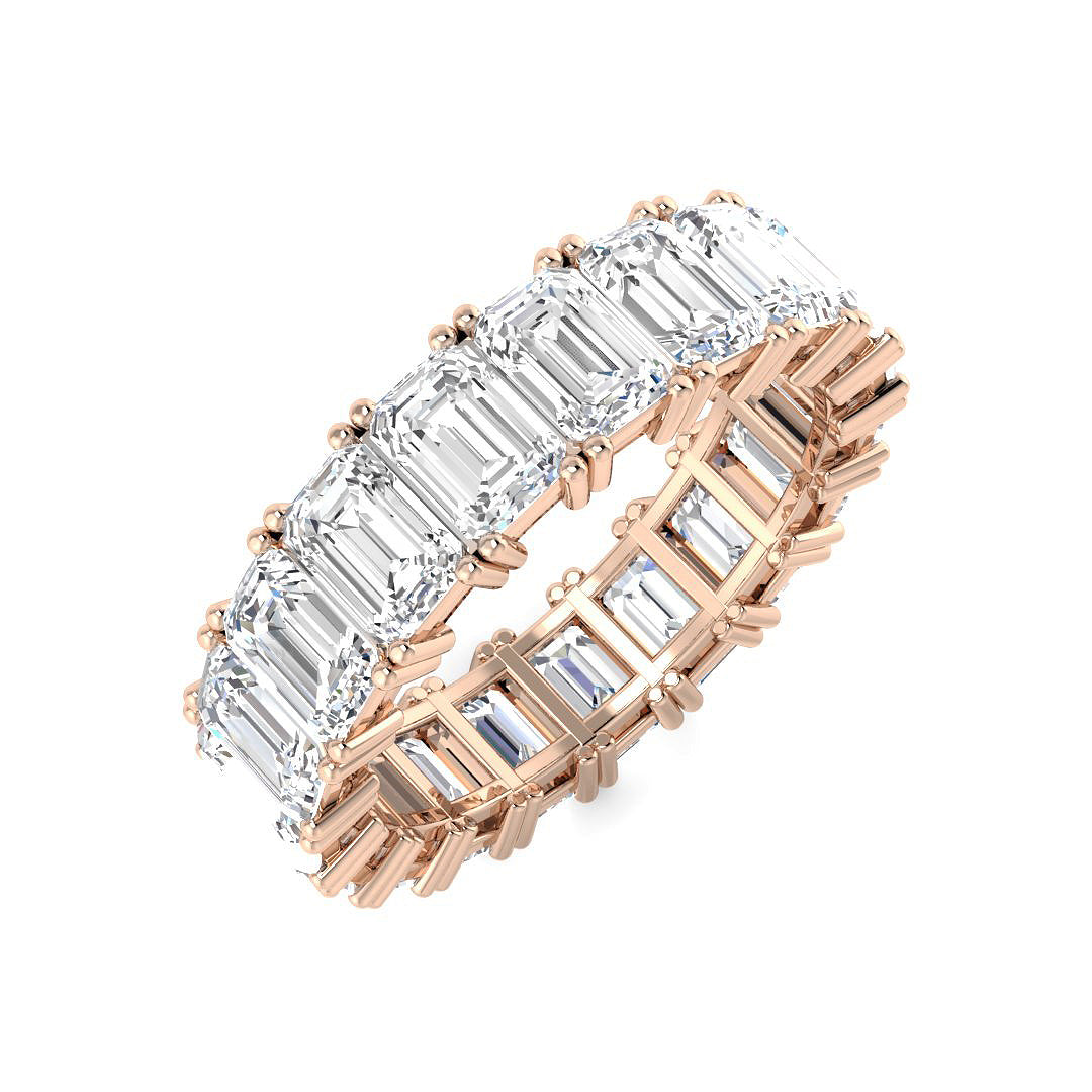 Full Eternity Diamond Ring 3.27ct–9.57ct – SR3263 – 18k Rose Gold