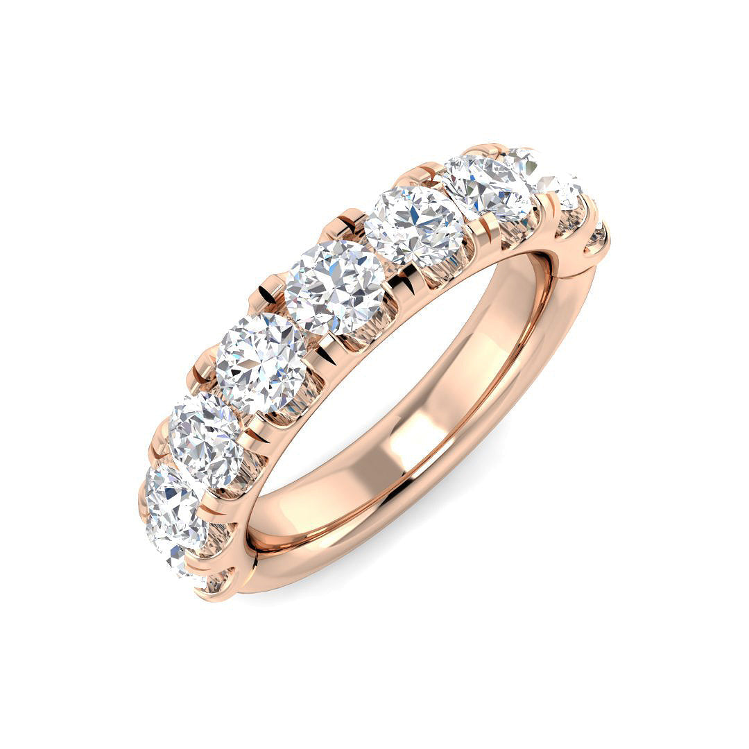 Half Eternity Diamond Ring 0.25ct–3.51ct – SR5496 – 18k Rose Gold