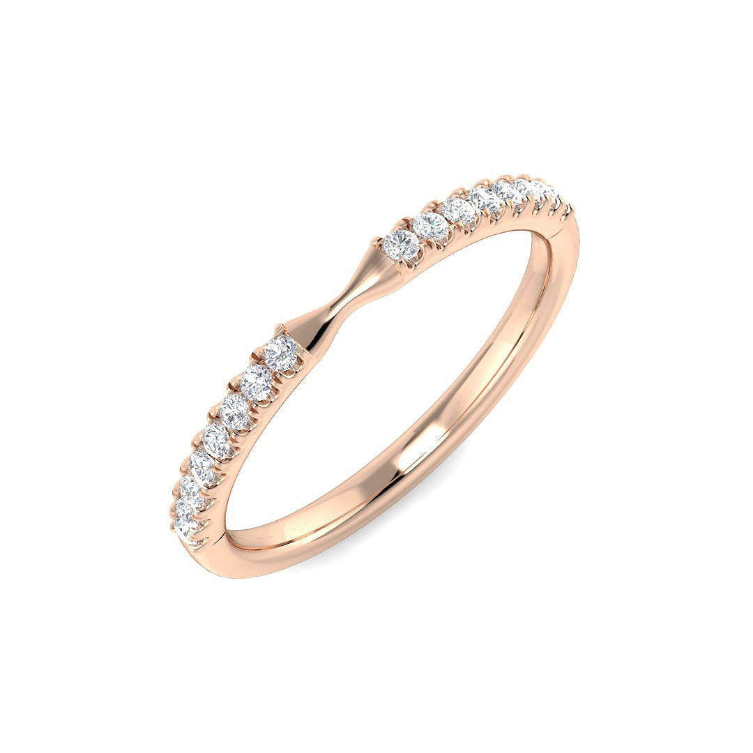 Fancy Diamond Ring 0.14ct – SR5825 – 18k Rose Gold