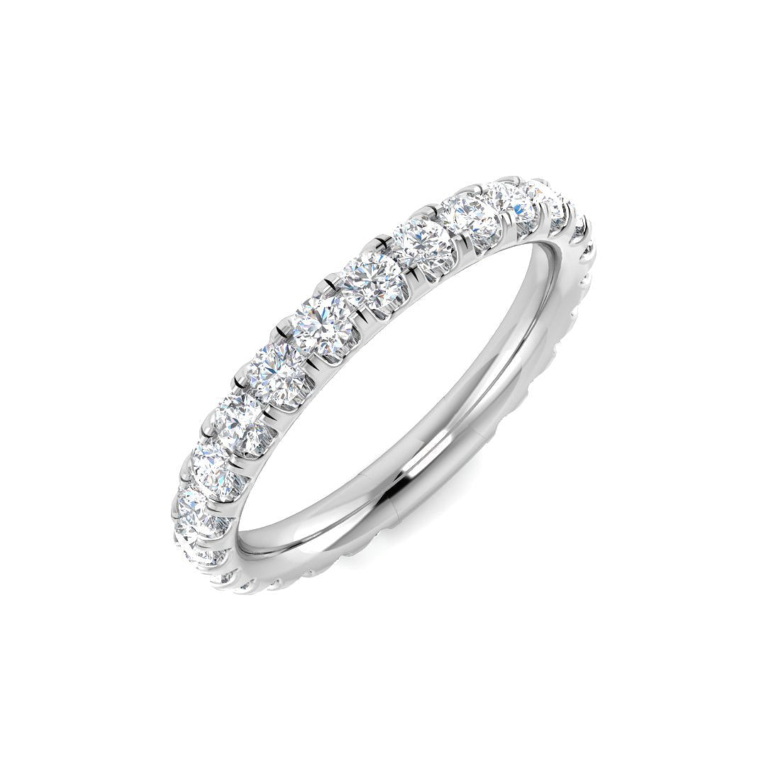 Half Eternity Diamond Ring 0.59ct–1.47ct – SR3209 – 18k White Gold