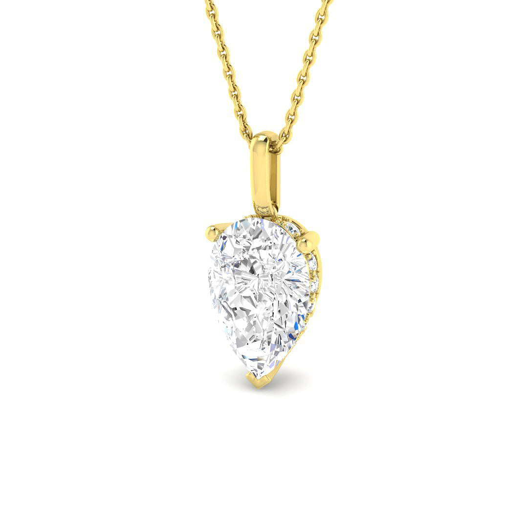 Solitaire Lab-Grown Diamond Ring 3.25ct–3.29ct – SP6885 – 18k Yellow Gold