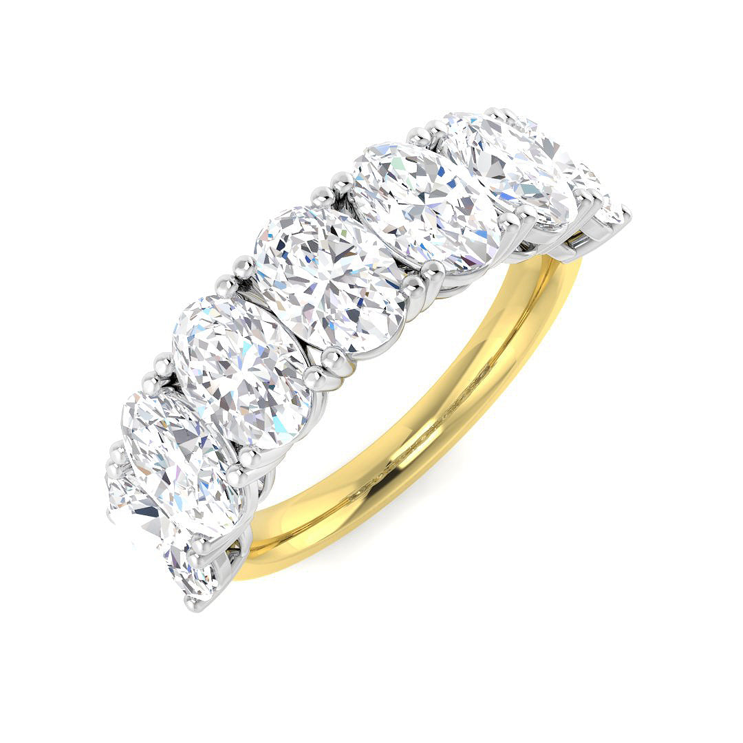Multi Stone Diamond Ring 3.51ct–3.72ct – SR6166 – 18k Yellow Gold