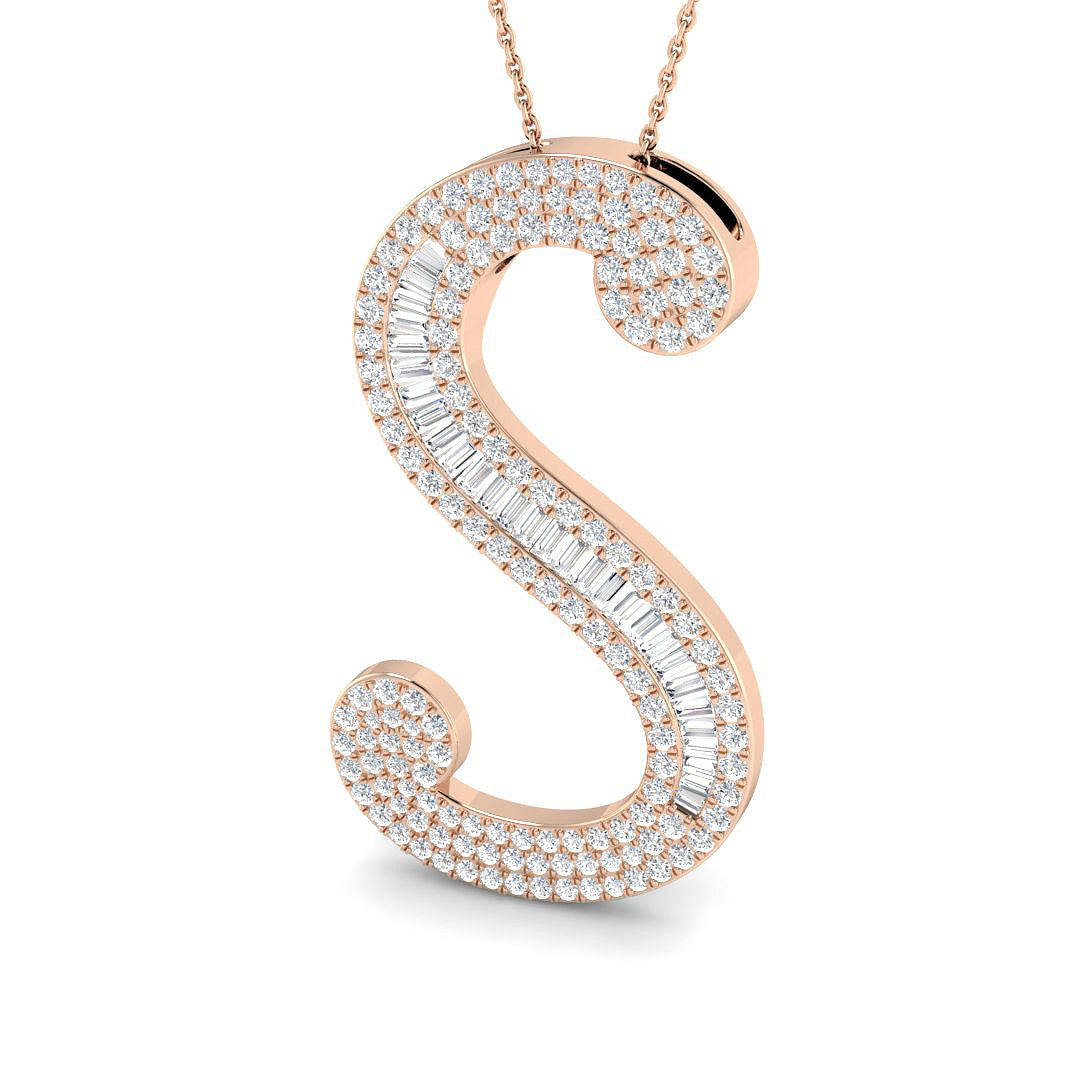 Initials Diamond Ring 2.26ct – SP6862-S – 18k Rose Gold