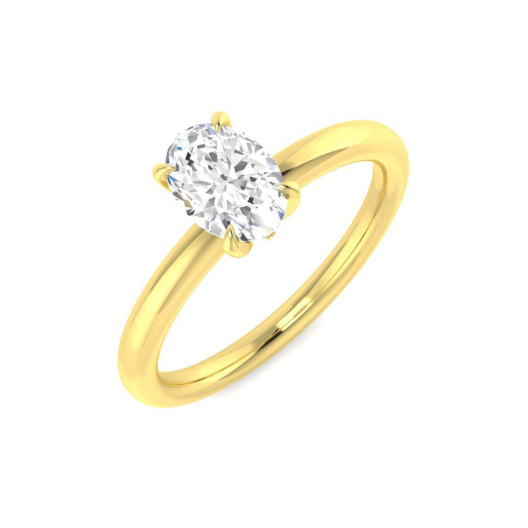 Engagement Lab-Grown Diamond Ring 0.75ct–0.81ct – SR3780 – 18k Yellow Gold
