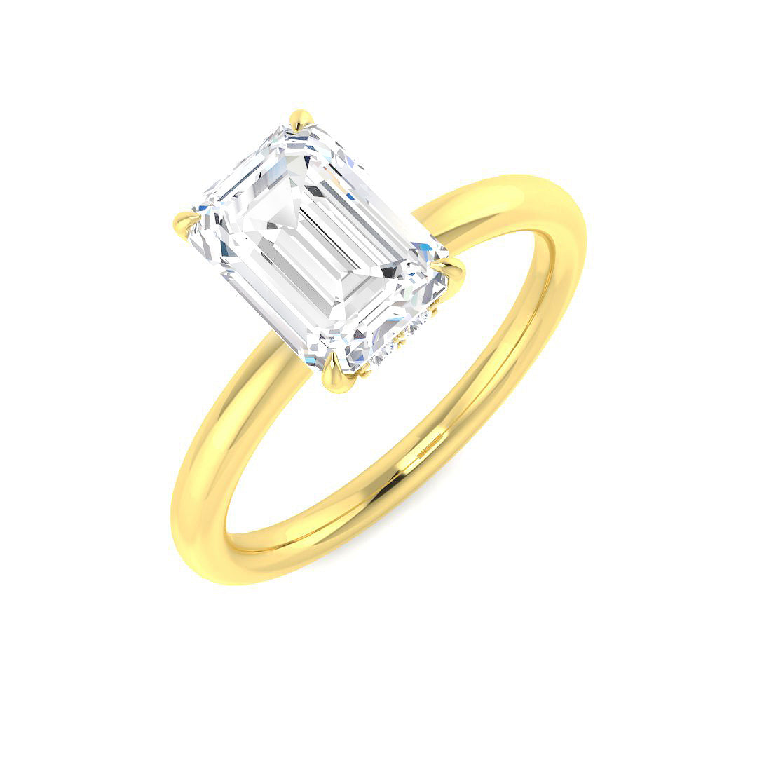 Engagement Lab-Grown Diamond Ring 2.12ct–2.15ct – SR6029 – 18k Yellow Gold