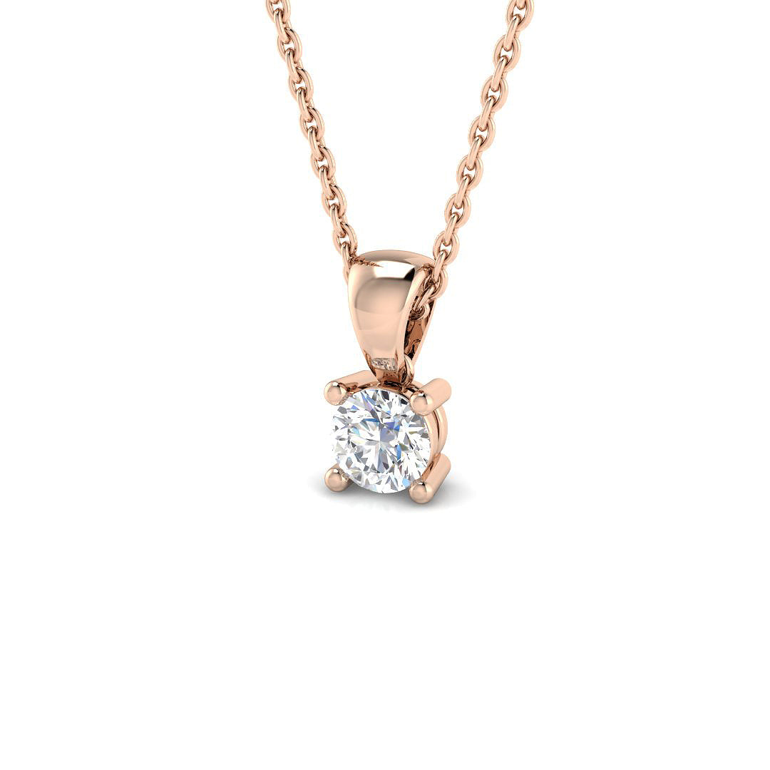 Solitaire Diamond Ring 0.24ct – PDR0025 – 18k Rose Gold