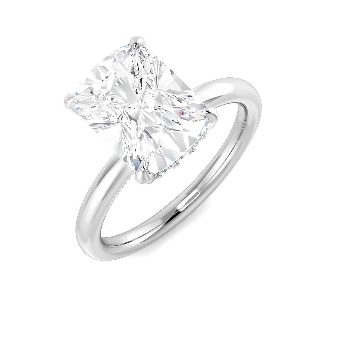Engagement Lab-Grown Diamond Ring 3.16ct–3.18ct – SR5765 – 18k White Gold