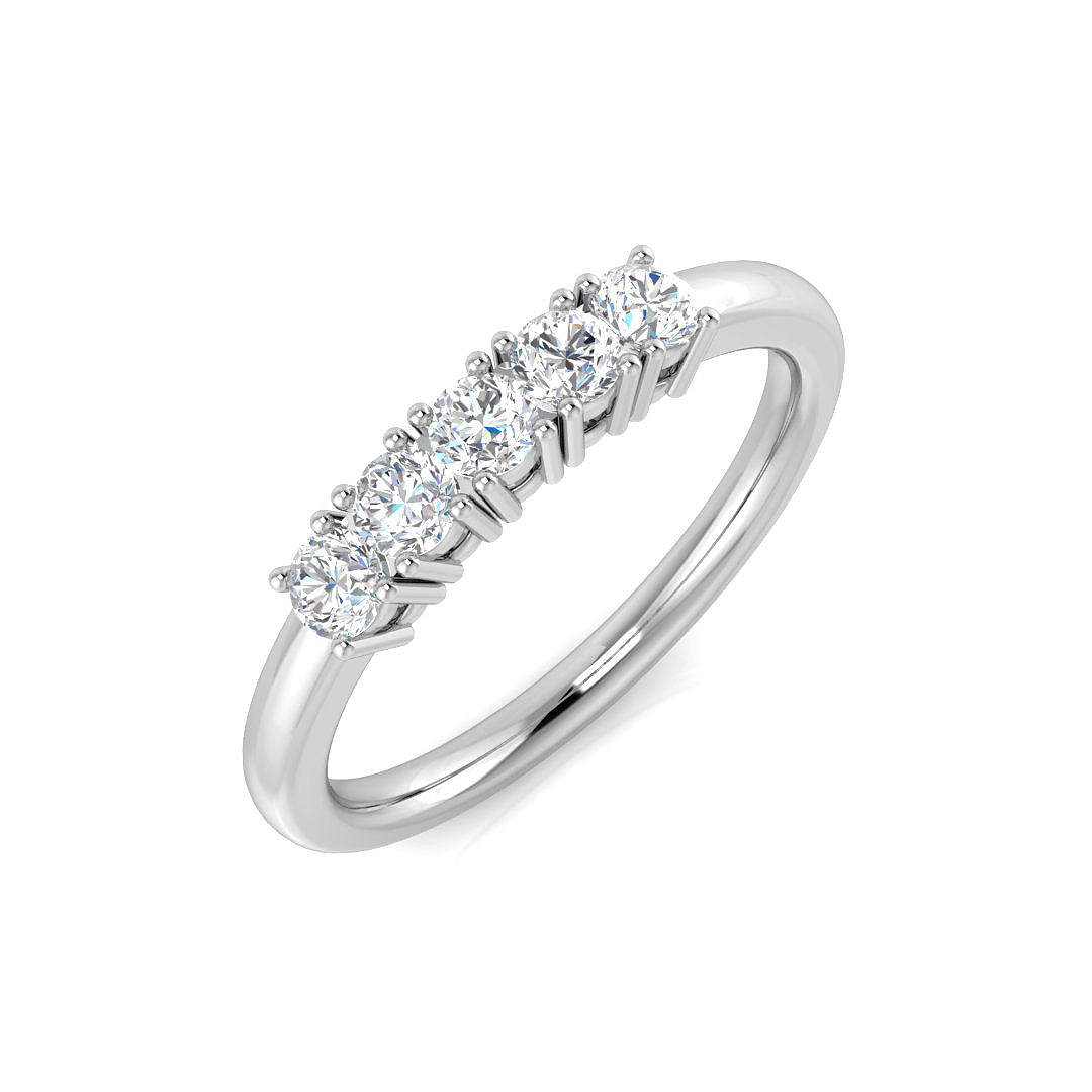 Five Stone Diamond Ring 0.23ct–0.98ct – SR3557 – 18k White Gold