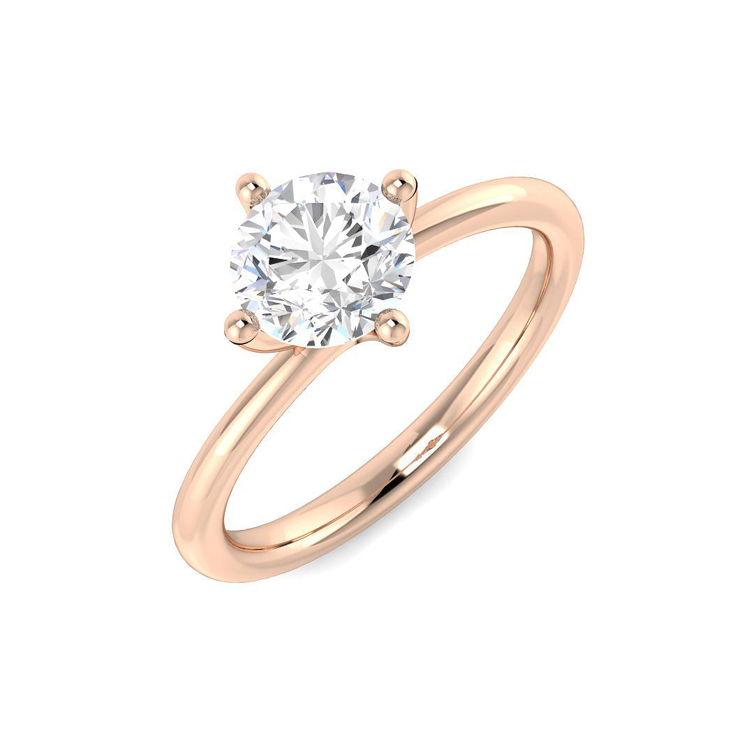 Engagement Lab-Grown Diamond Ring 1.06ct–1.51ct – SR4835 – 18k Rose Gold