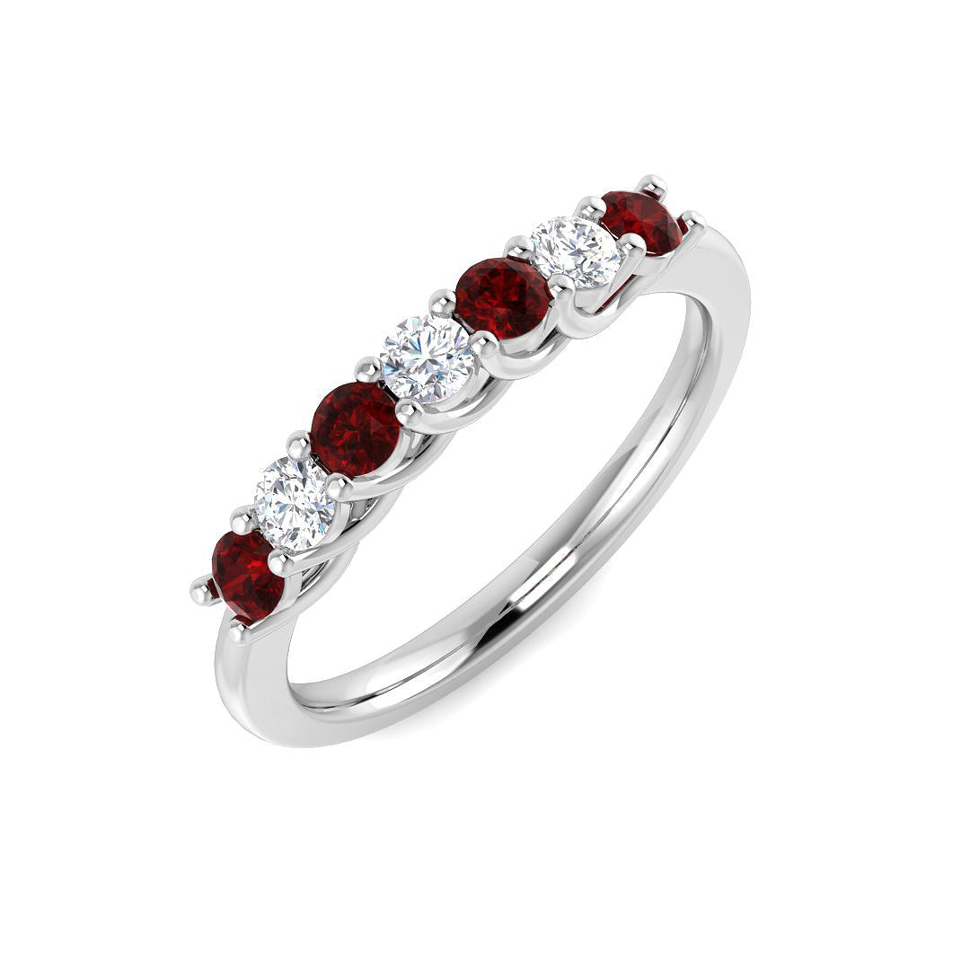 Multi Stone Diamond Ring 0.58ct–1.65ct – XYR6791~RY – 18k White Gold