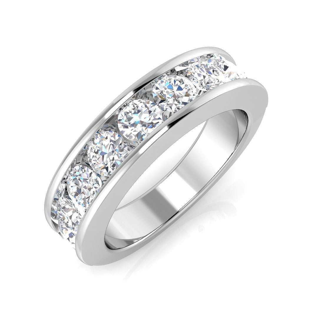 Half Eternity Diamond Ring 0.44ct–2.05ct – SR7946 – 18k White Gold