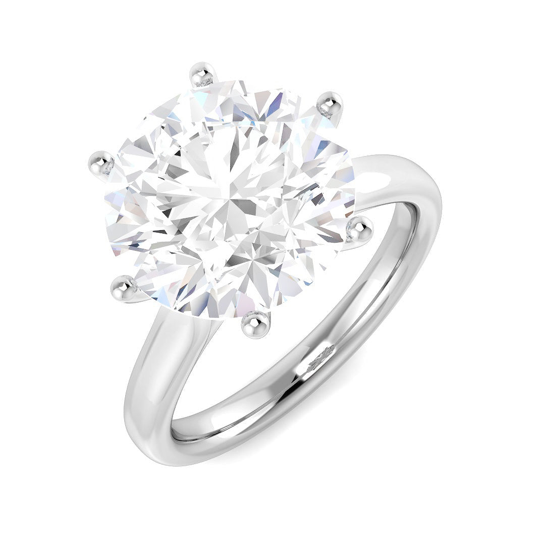 Engagement Lab-Grown Diamond Ring 5.0ct–5.02ct – SR5759-11 – 18k White Gold