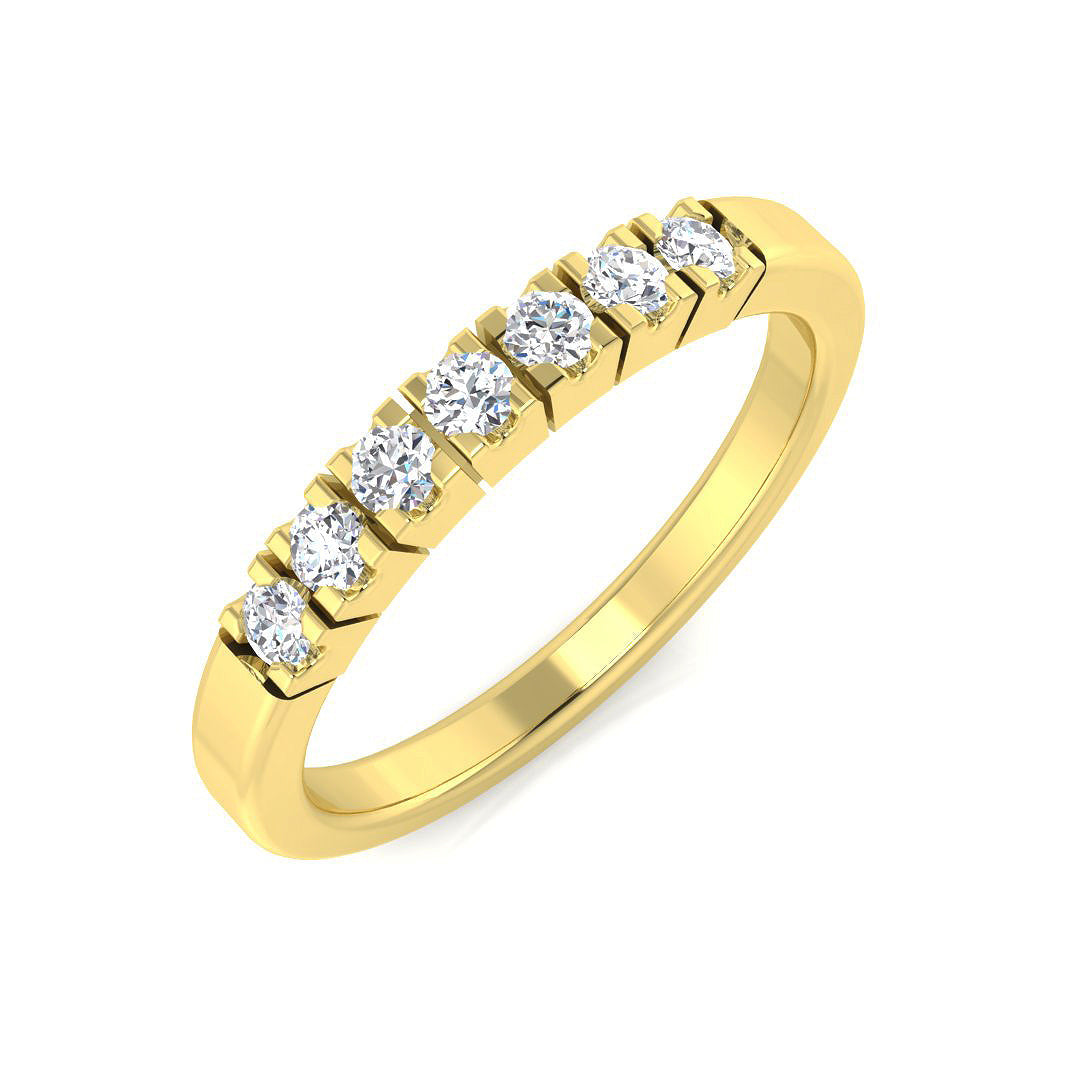 Multi Stone Diamond Ring 0.21ct–0.48ct – SL8734 – 18k Yellow Gold