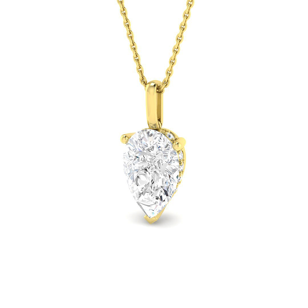 Solitaire Lab-Grown Diamond Ring 3.21ct–3.25ct – SP6884 – 18k Yellow Gold