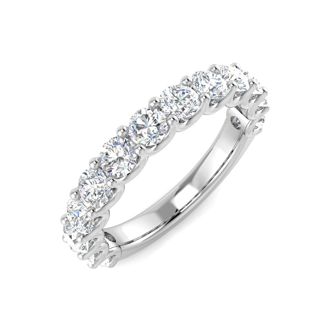 Half Eternity Diamond Ring 1.71ct – SR4678B – 18k White Gold
