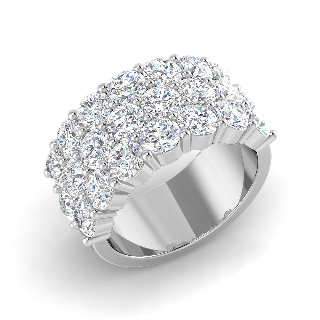 Half Eternity Diamond Ring 2.91ct–4.96ct – BJR0572 – 18k White Gold