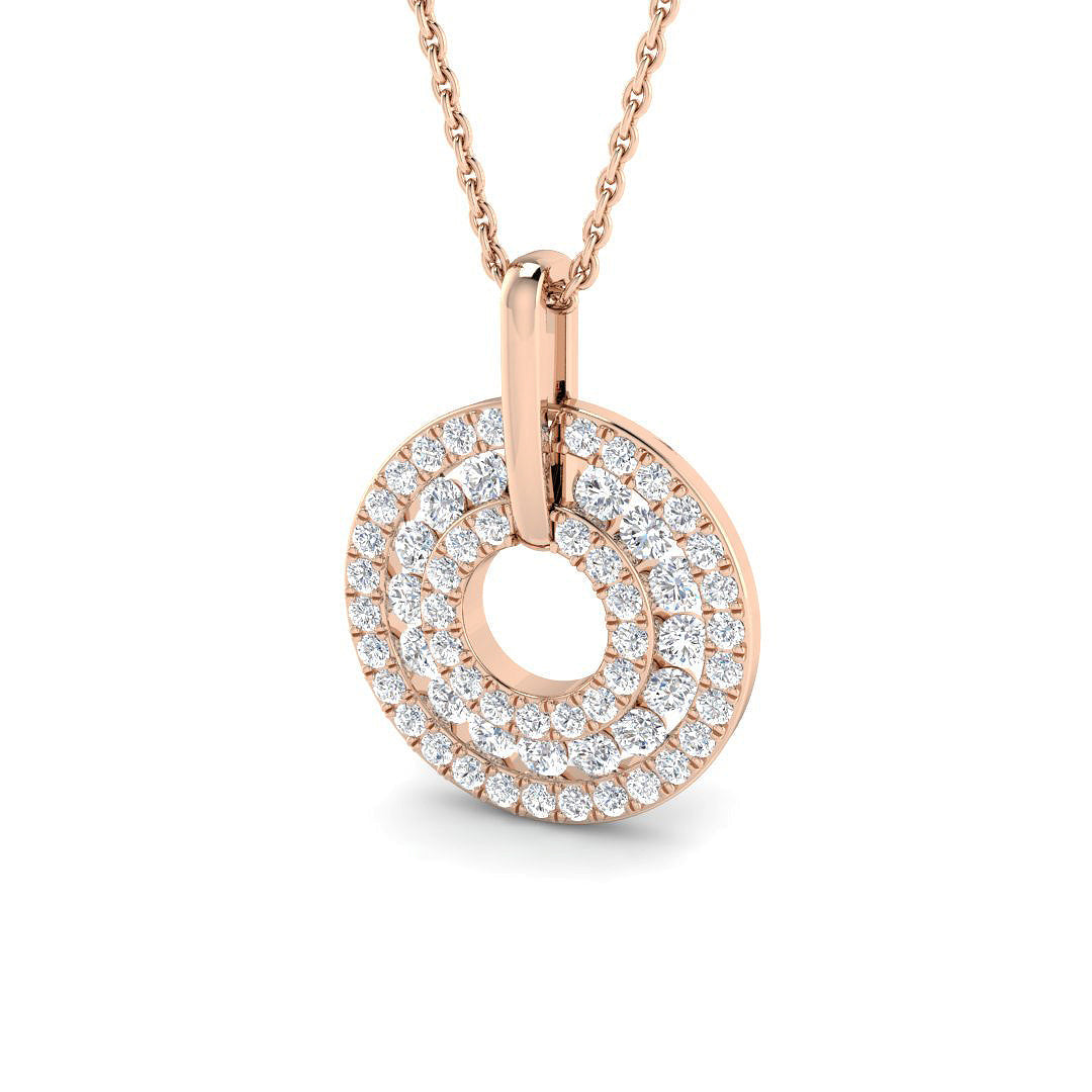 Circle of Life Diamond Ring 0.8ct–1.82ct – SP6863 – 18k Rose Gold
