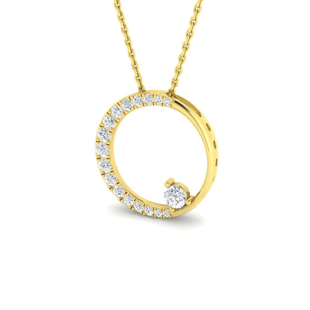 Circle of Life Diamond Ring 0.36ct – SP6969 – 18k Yellow Gold