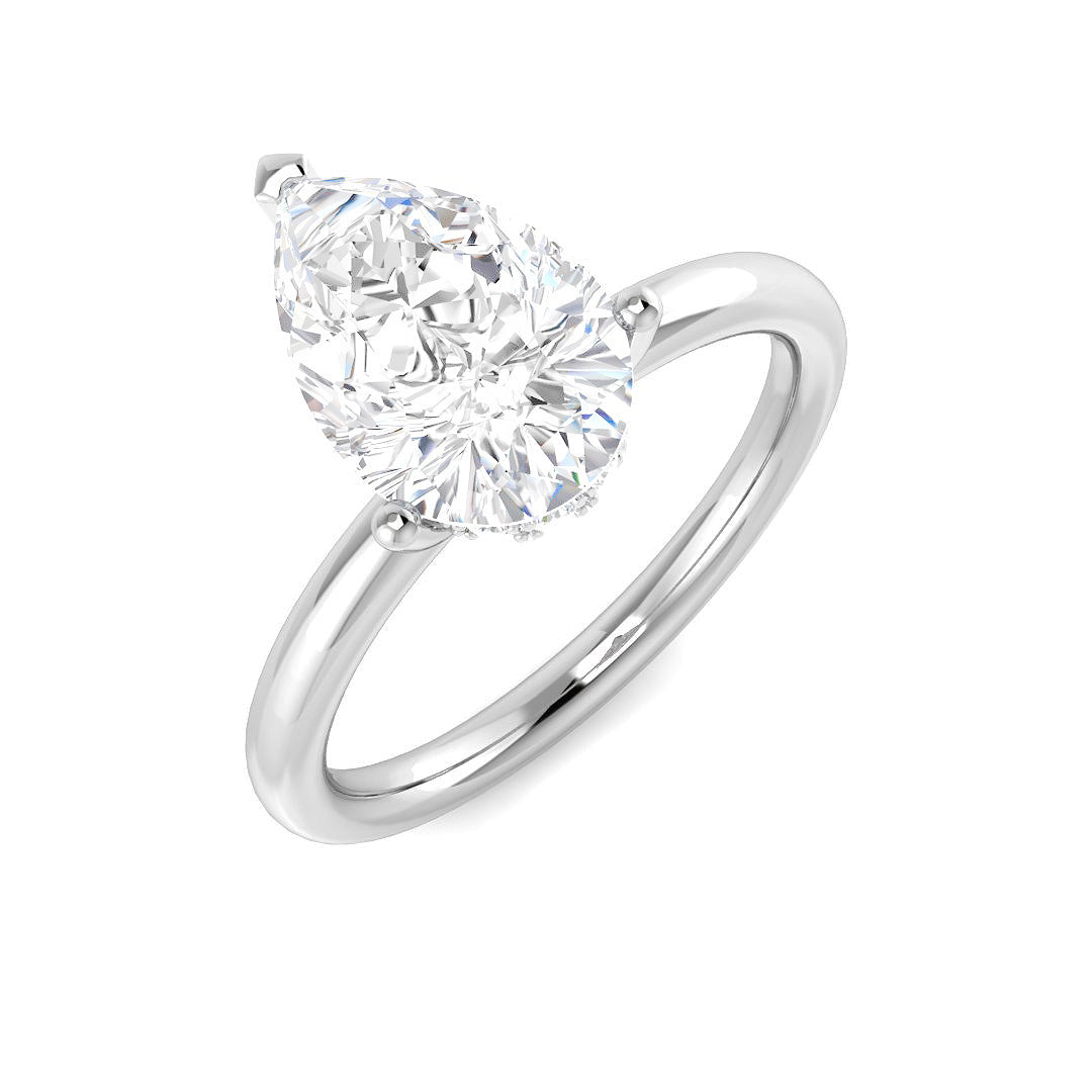 Engagement Lab-Grown Diamond Ring 2.14ct–2.18ct – SR5884 – 18k White Gold