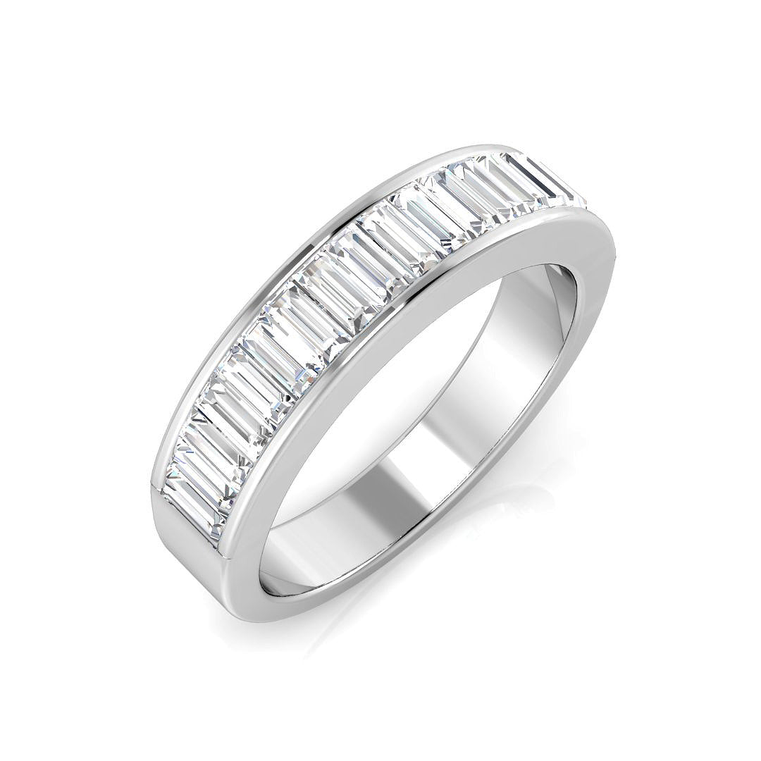 Half Eternity Diamond Ring 0.44ct–1.34ct – SR682 – 18k White Gold