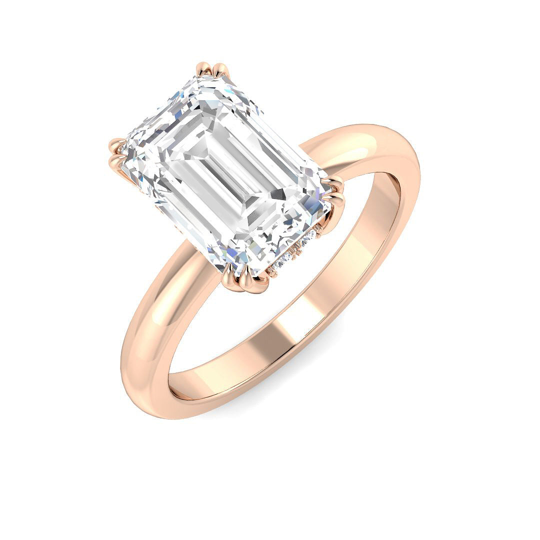 Engagement Lab-Grown Diamond Ring 1.04ct–3.14ct – SR5209 – 18k Rose Gold