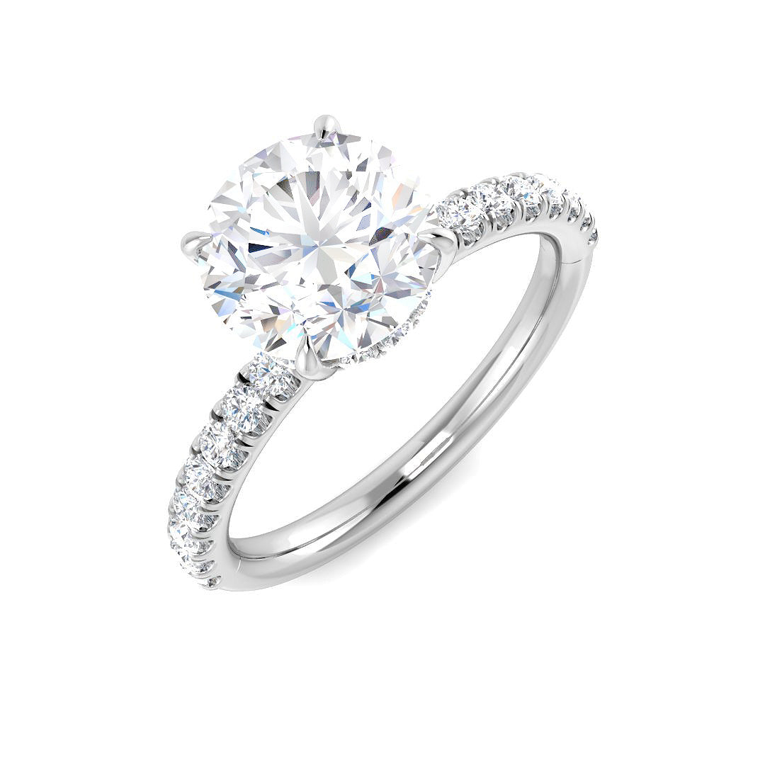 Engagement Diamond Ring 2.39ct–2.46ct – SR5644 – 18k White Gold
