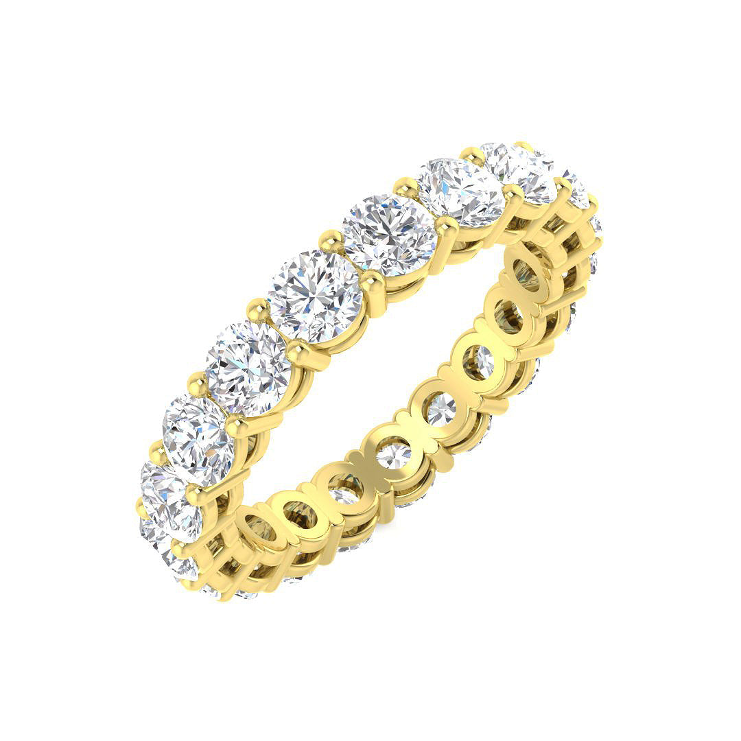 Full Eternity Diamond Ring 2.52ct–4.84ct – SR4564 – 18k Yellow Gold