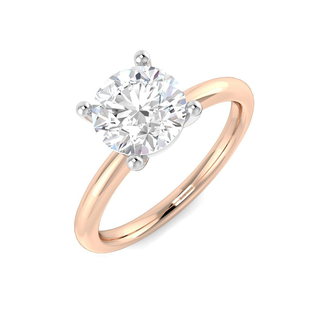 Engagement Lab-Grown Diamond Ring 1.5ct–4.05ct – SR5117 – 18k Rose Gold
