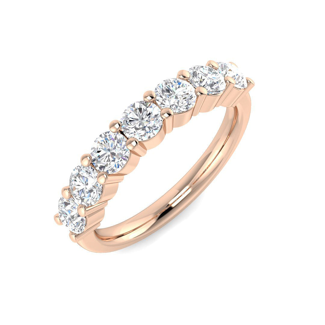 Multi Stone Diamond Ring 0.37ct–2.02ct – SR542 – 18k Rose Gold