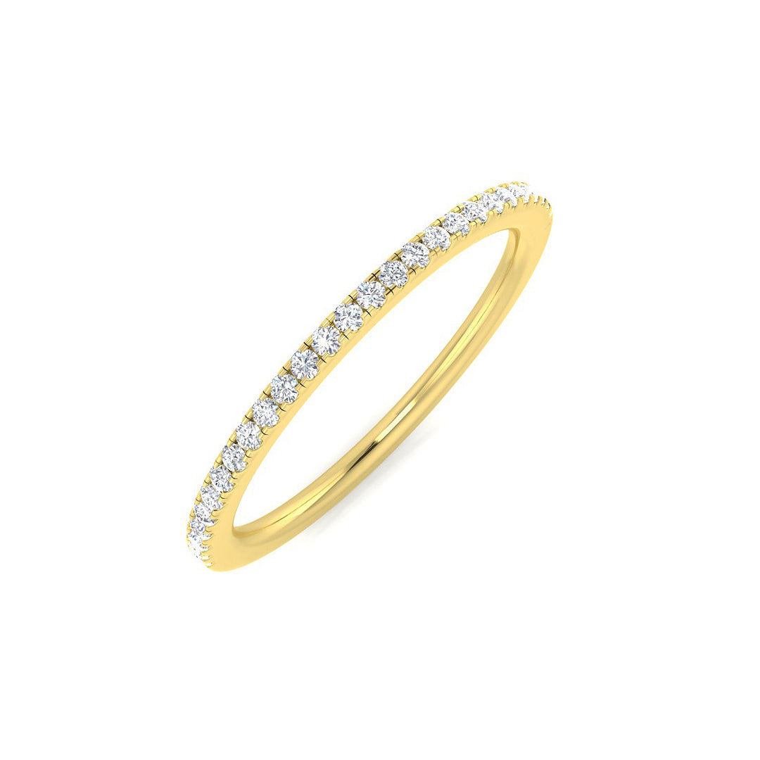 Half Eternity Diamond Ring 0.14ct–0.17ct – BJR0456 – 18k Yellow Gold