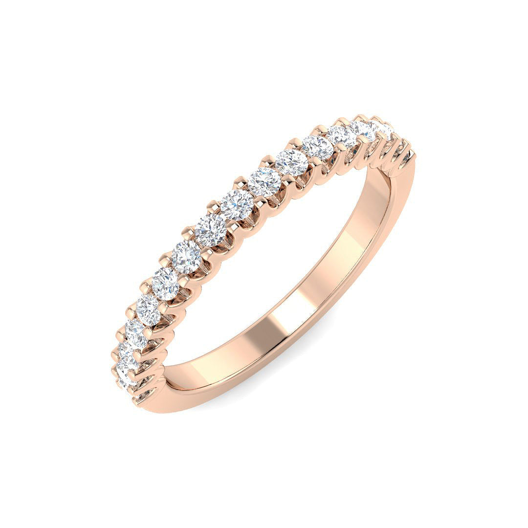 Half Eternity Diamond Ring 0.33ct–1.02ct – SR3728 – 18k Rose Gold