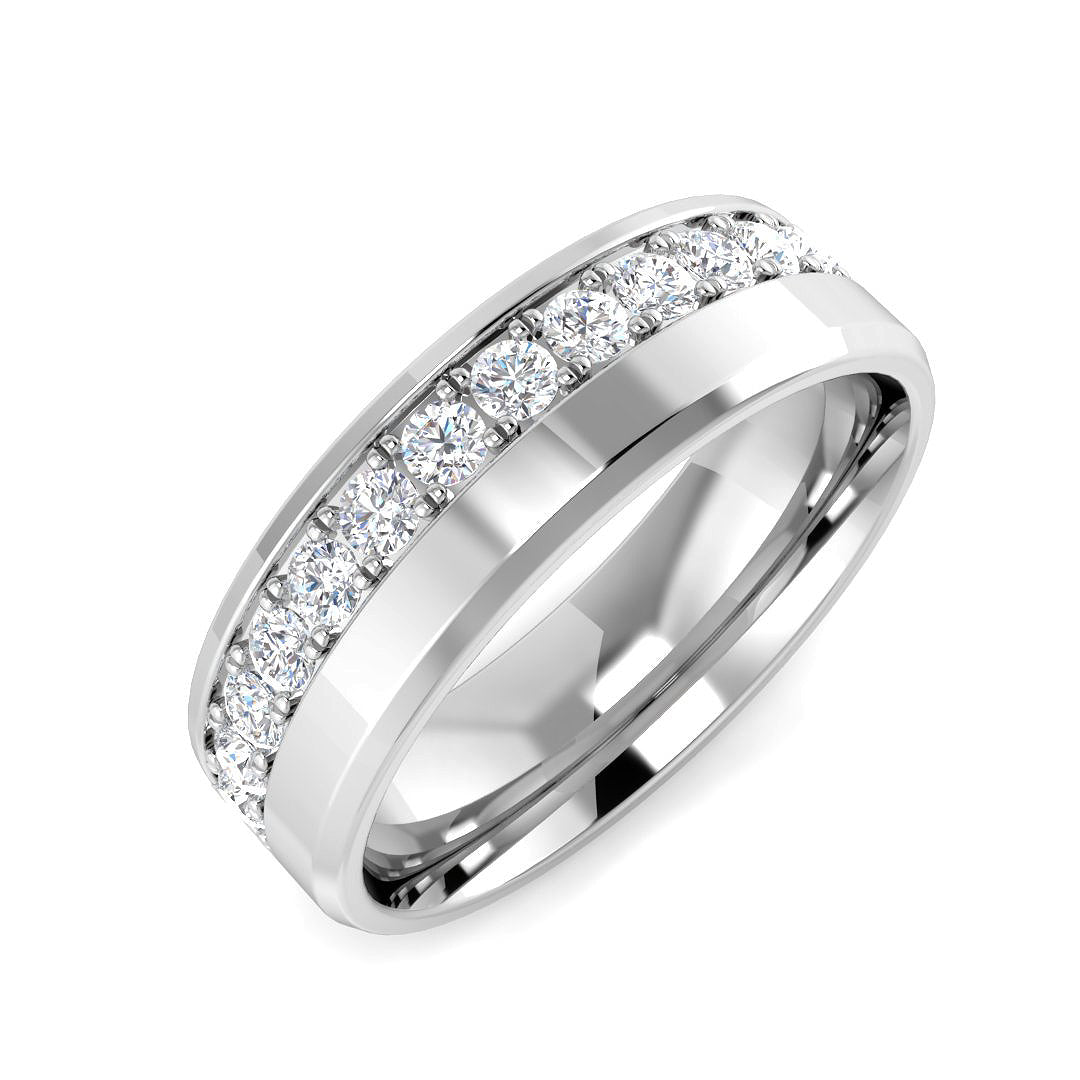Fancy Diamond Ring 0.54ct – SR3582 – 18k White Gold