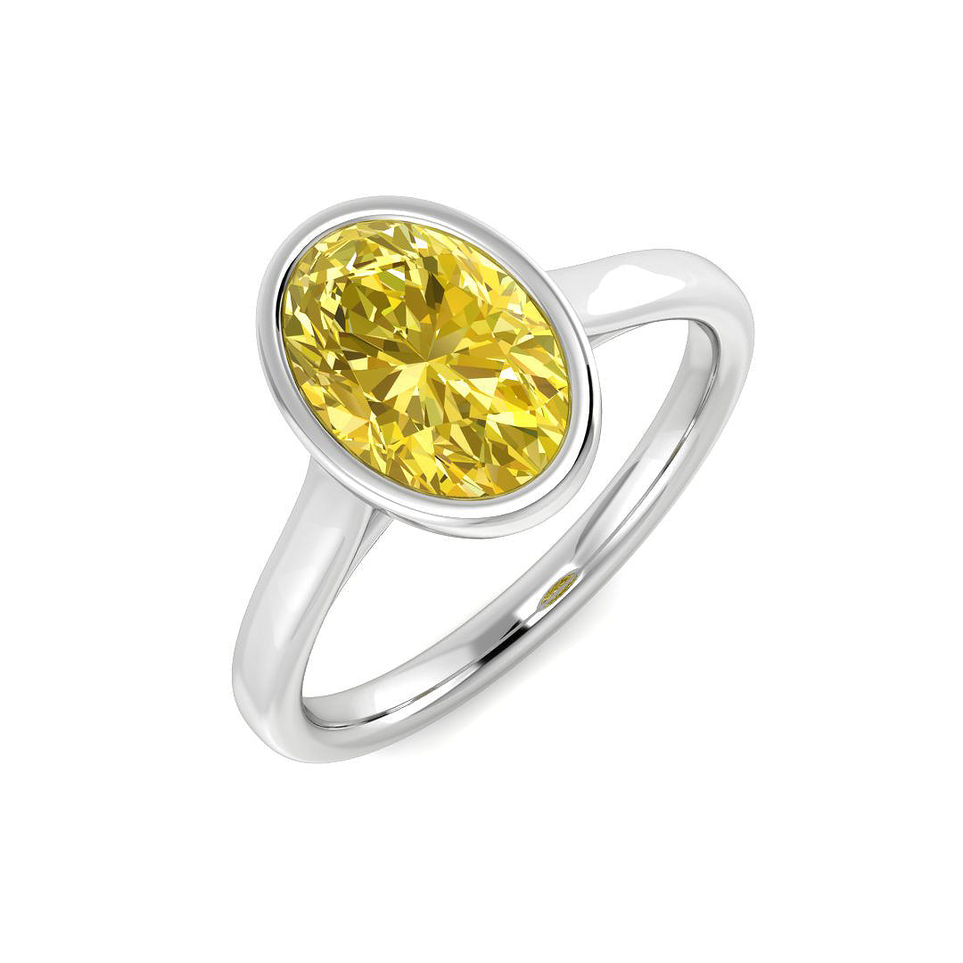 Engagement Lab-Grown Diamond Ring 2.1ct – SR7649~LGYD – 18k White Gold
