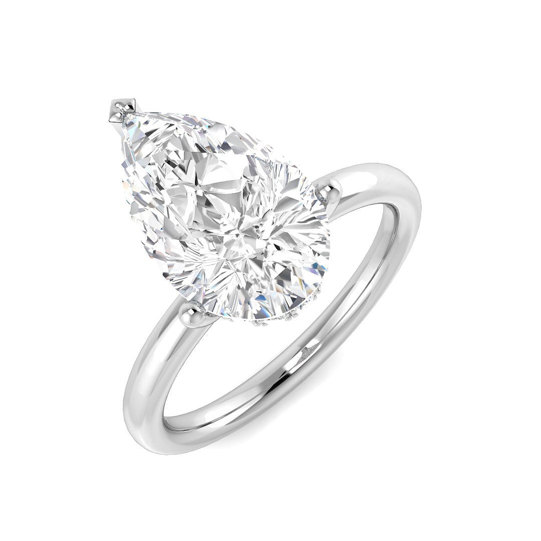 Engagement Lab-Grown Diamond Ring 3.19ct – SR5885 – 18k White Gold