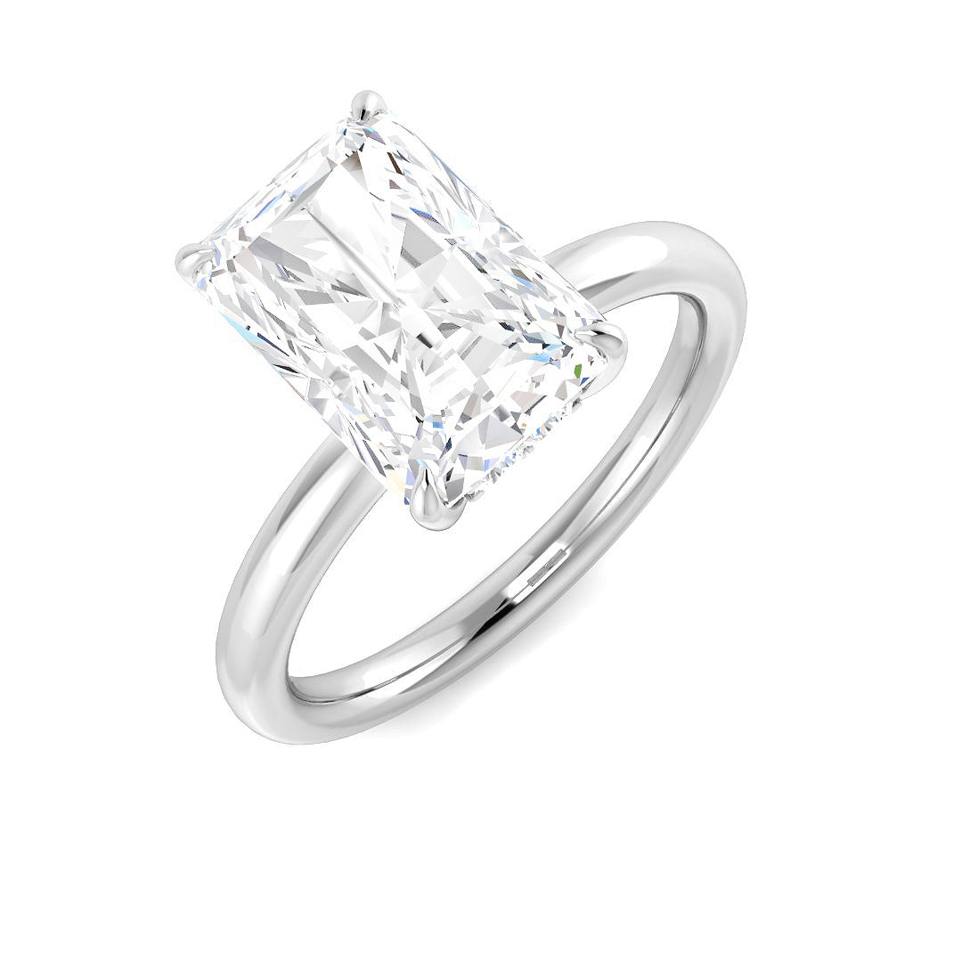 Engagement Lab-Grown Diamond Ring 3.16ct–3.19ct – SR6081 – 18k White Gold