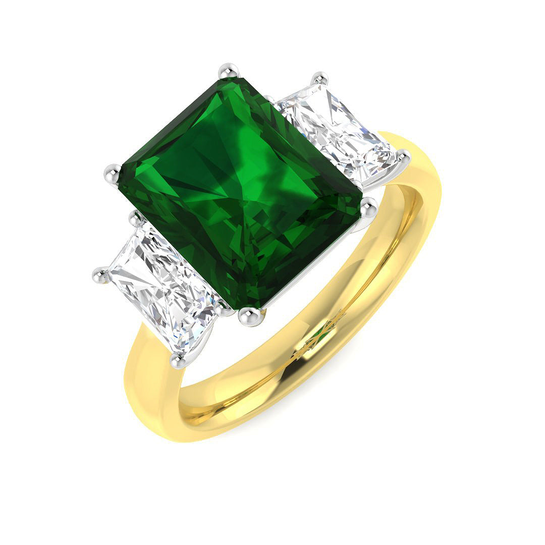 Ruby Lab-Grown Diamond Ring 4.46ct–5.85ct – SR453 – 18k Yellow Gold