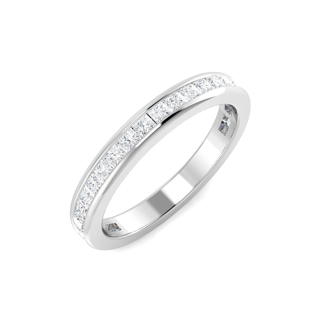 Half Eternity Diamond Ring 0.82ct–1.76ct – SR6884 – 18k White Gold