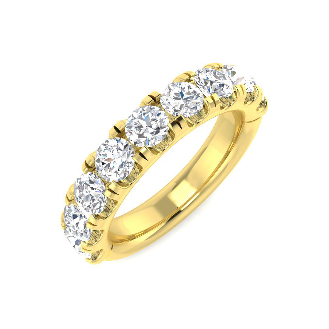Half Eternity Diamond Ring 0.25ct–3.51ct – SR5496 – 18k Yellow Gold