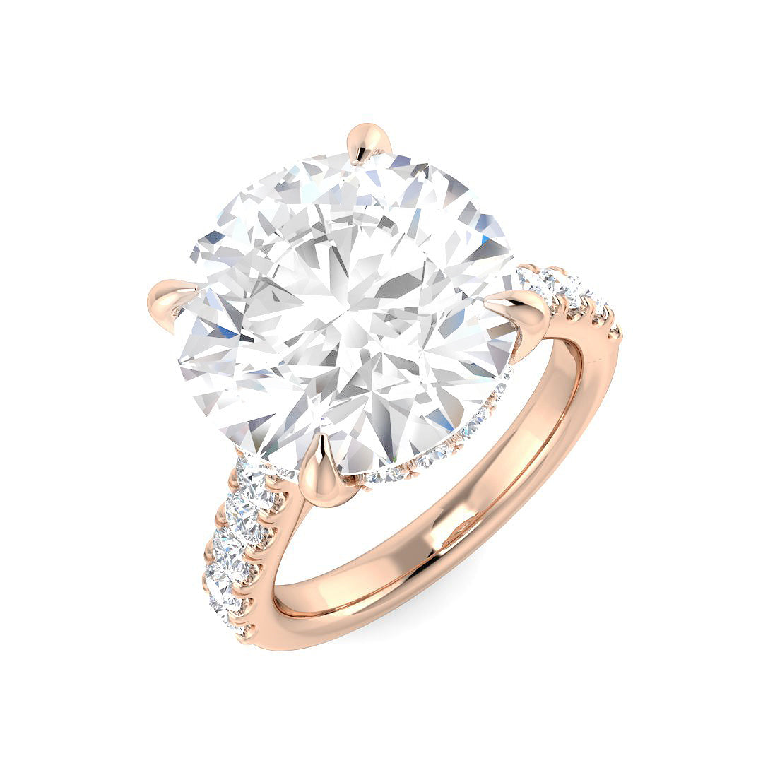 Engagement Lab-Grown Diamond Ring 9.02ct – SR6662 – 18k Rose Gold