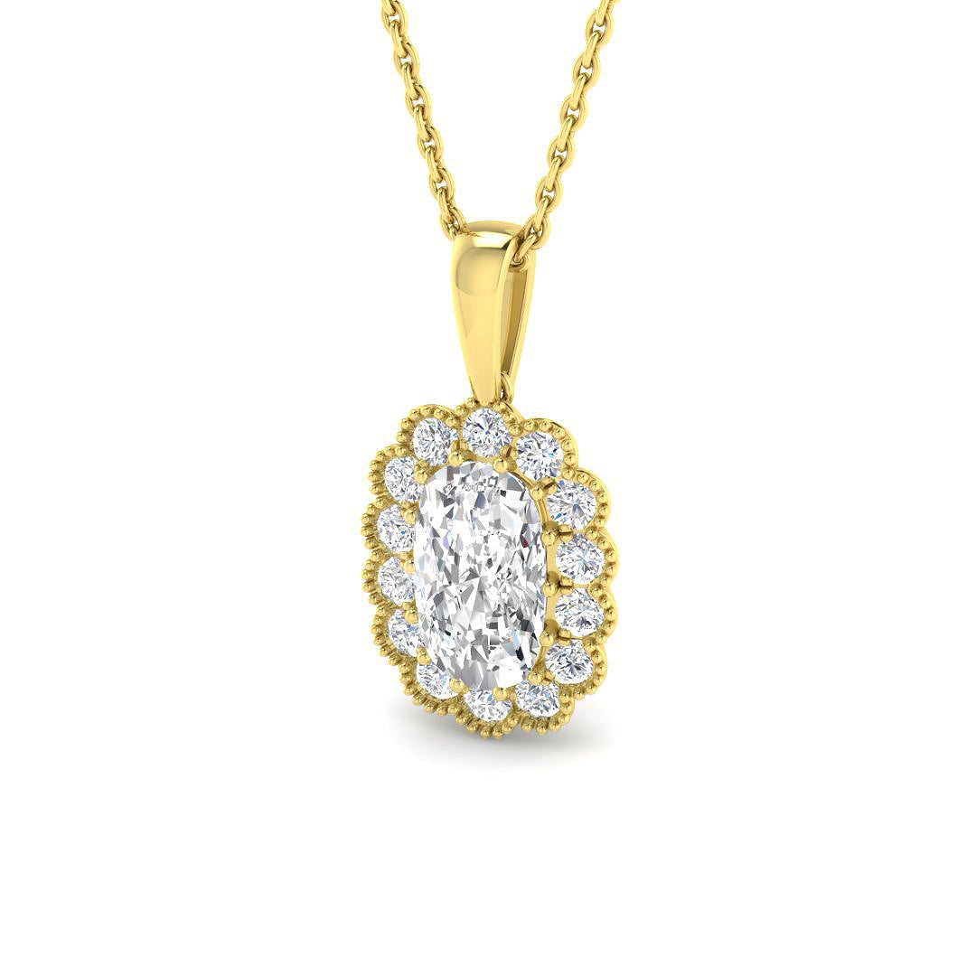 Vintage Lab-Grown Diamond Ring 1.34ct–2.67ct – SP7193 – 18k Yellow Gold