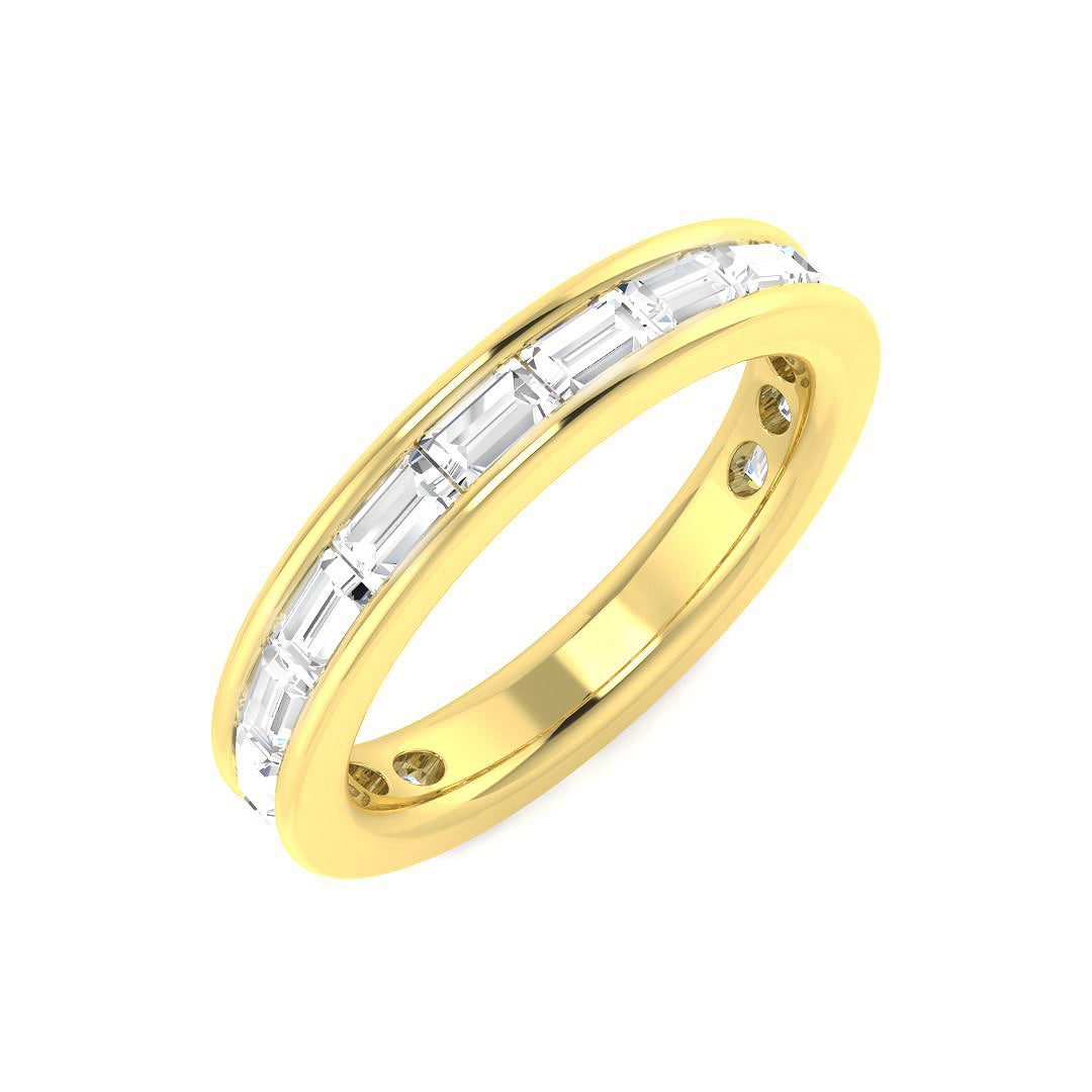 Half Eternity Diamond Ring 1.08ct – SR5720 – 18k Yellow Gold