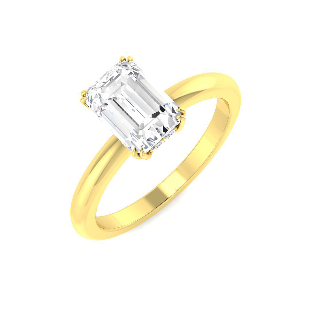 Engagement Lab-Grown Diamond Ring 1.04ct–3.14ct – SR5209 – 18k Yellow Gold