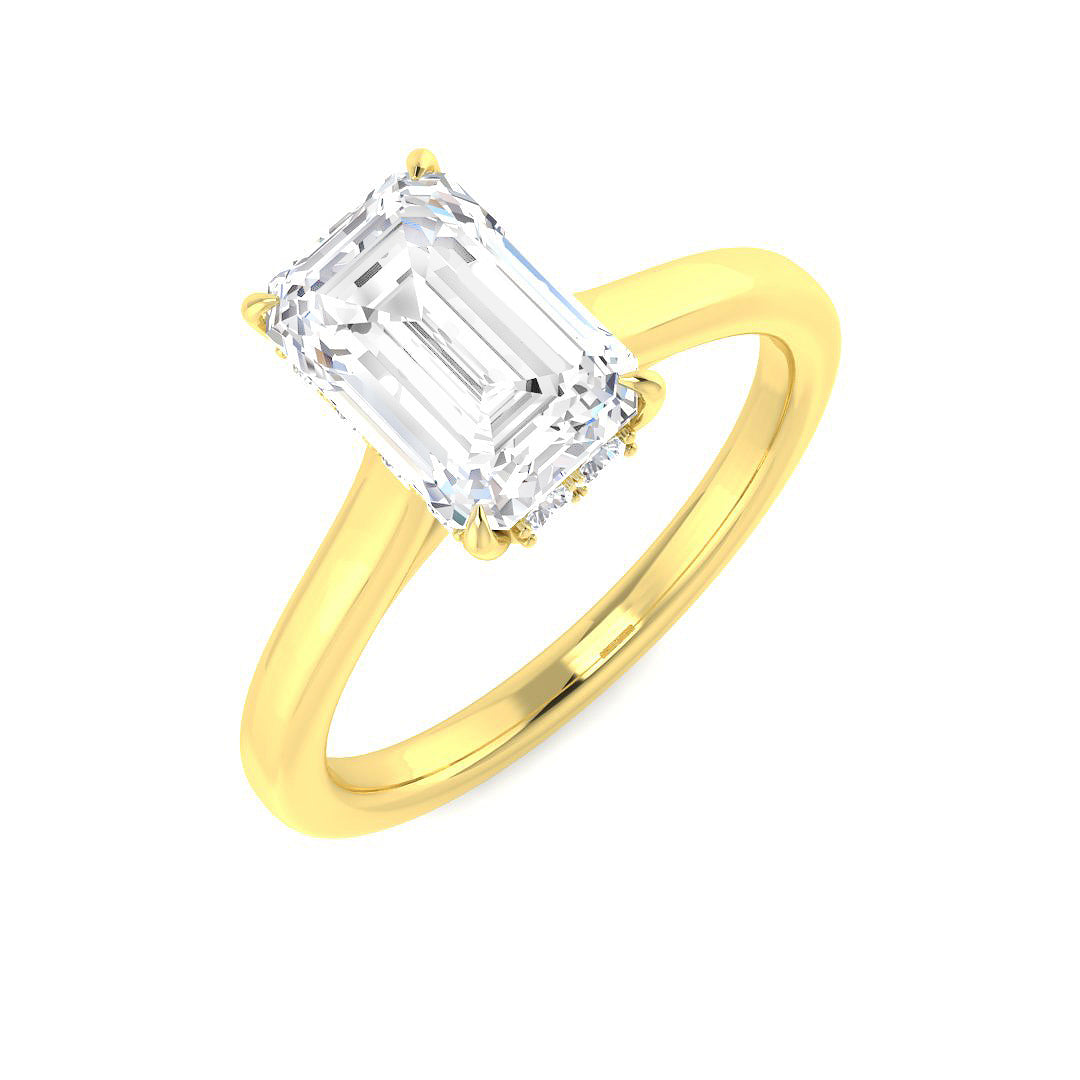 Engagement Lab-Grown Diamond Ring 2.2ct–2.21ct – SR5583 – 18k Yellow Gold