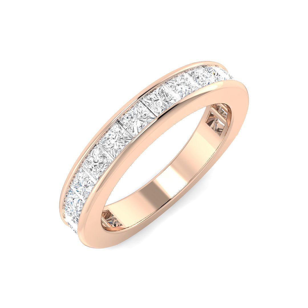 Half Eternity Diamond Ring 0.82ct–1.76ct – SR6884 – 18k Rose Gold