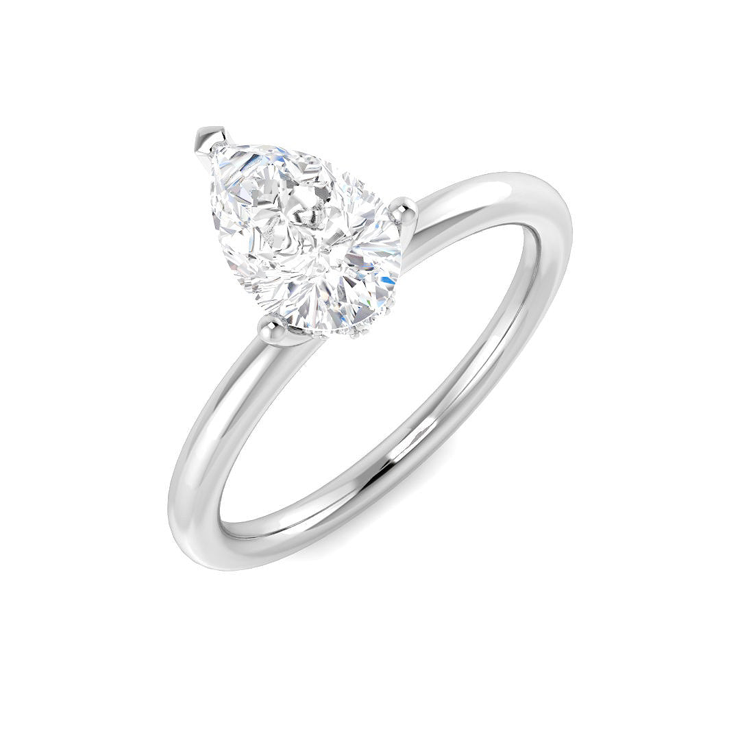 Engagement Lab-Grown Diamond Ring 1.09ct–1.12ct – SR5857 – 18k White Gold