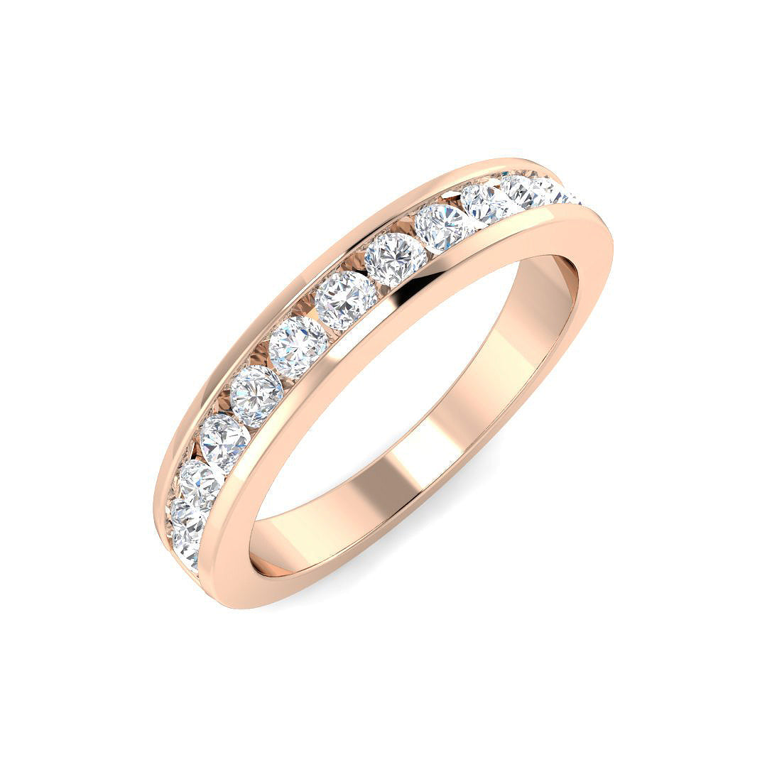 Half Eternity Diamond Ring 0.44ct–2.05ct – SR7946 – 18k Rose Gold
