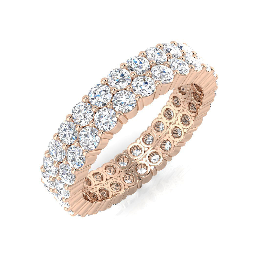 Full Eternity Diamond Ring 0.92ct–4.93ct – BJR0314 – 18k Rose Gold
