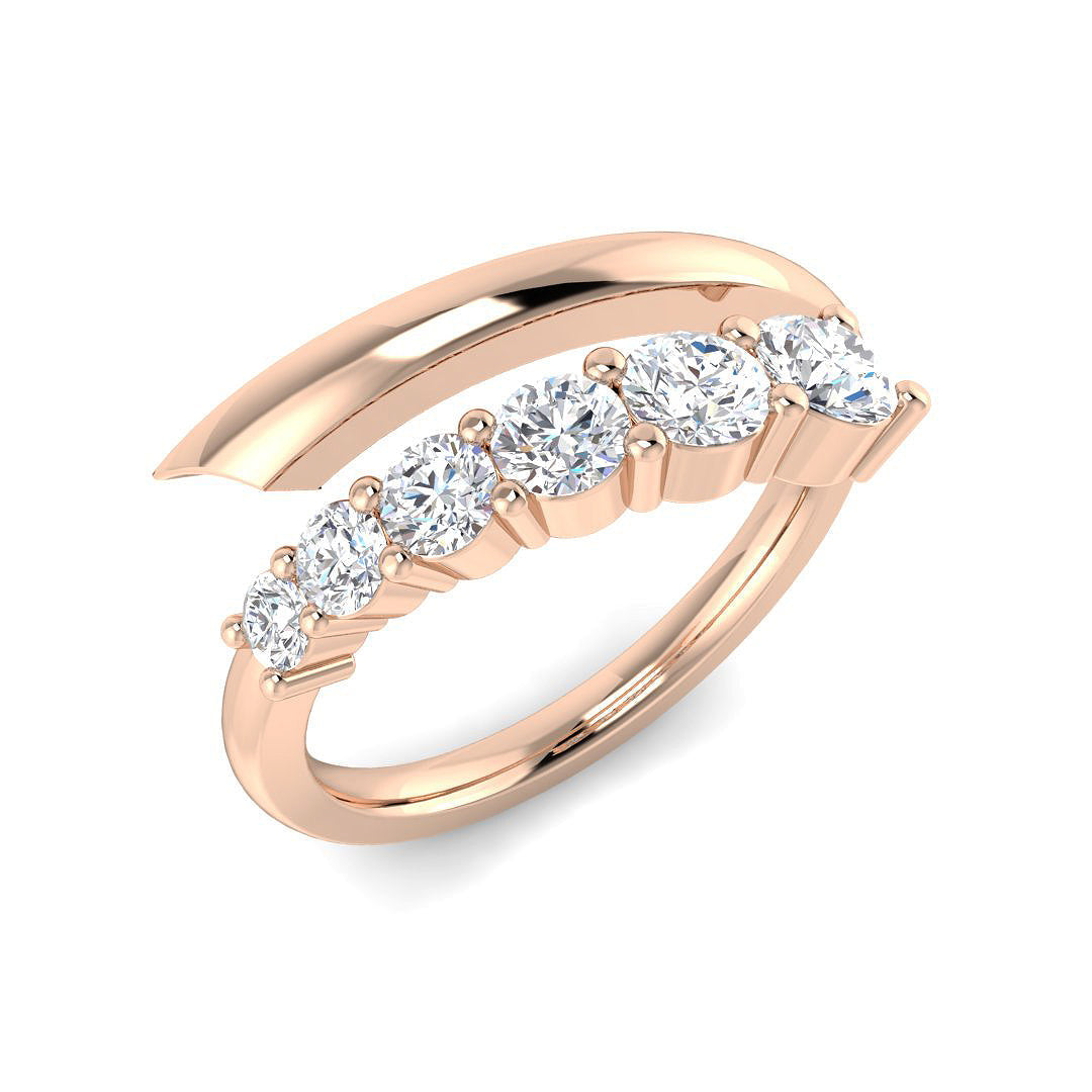 Fancy Diamond Ring 0.81ct–0.82ct – SR4883 – 18k Rose Gold